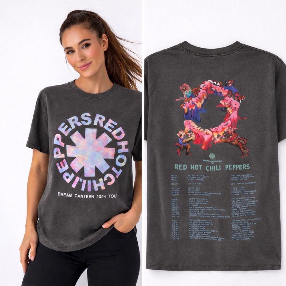 Red Hot Chili Peppers Dream Canteen 2024 Tour Band Tee Graphic Shirt Sz S